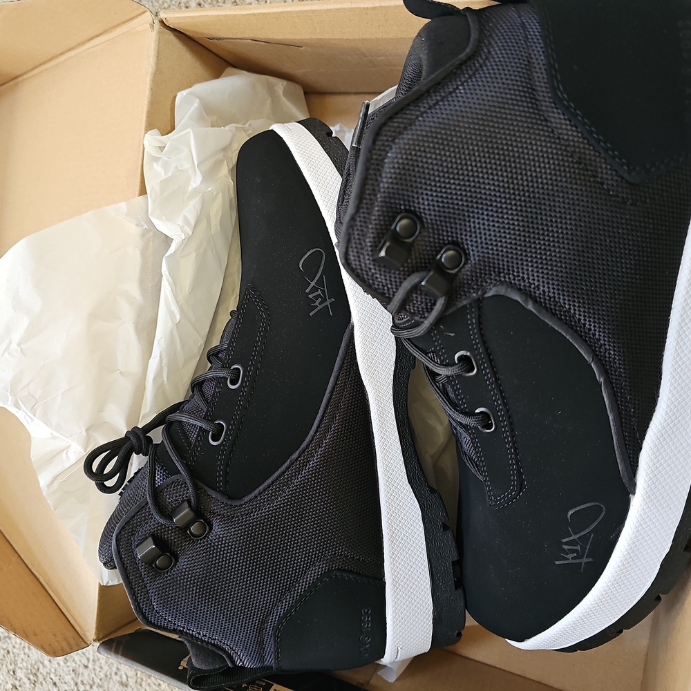 K1X Black and White Hiking Boots